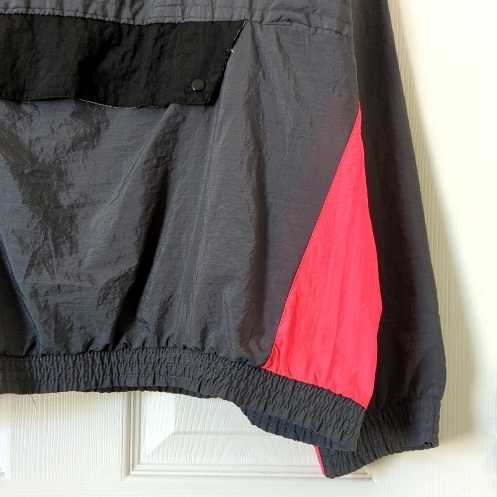 Beverly Hills Athletic Club 80's Vintage Colorblock Pullover Windbreaker Gray M - Picture 9 of 12